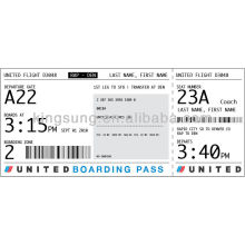 thermal direct boarding pass check and luggage tag